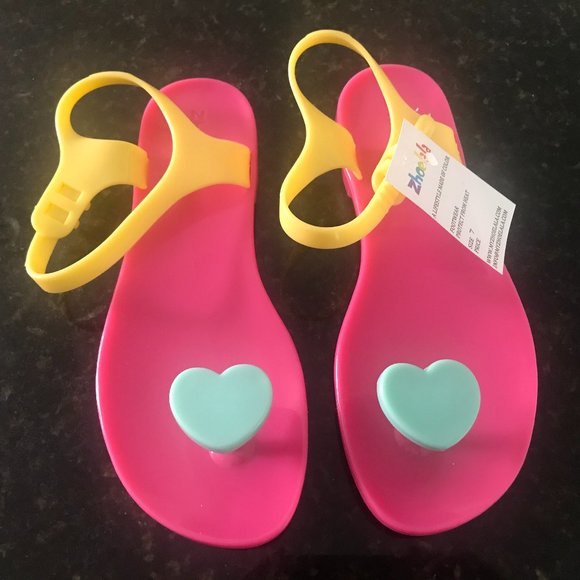 Zhoelala Sandals / Heart Sandals / Pink - Picture 2 of 4